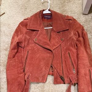 Vigoss Women's Terracotta Suede Jacket